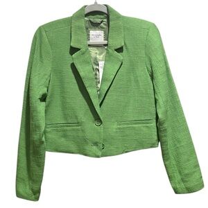 Abercrombie Cropped Tweed Blazer - size M - NWT